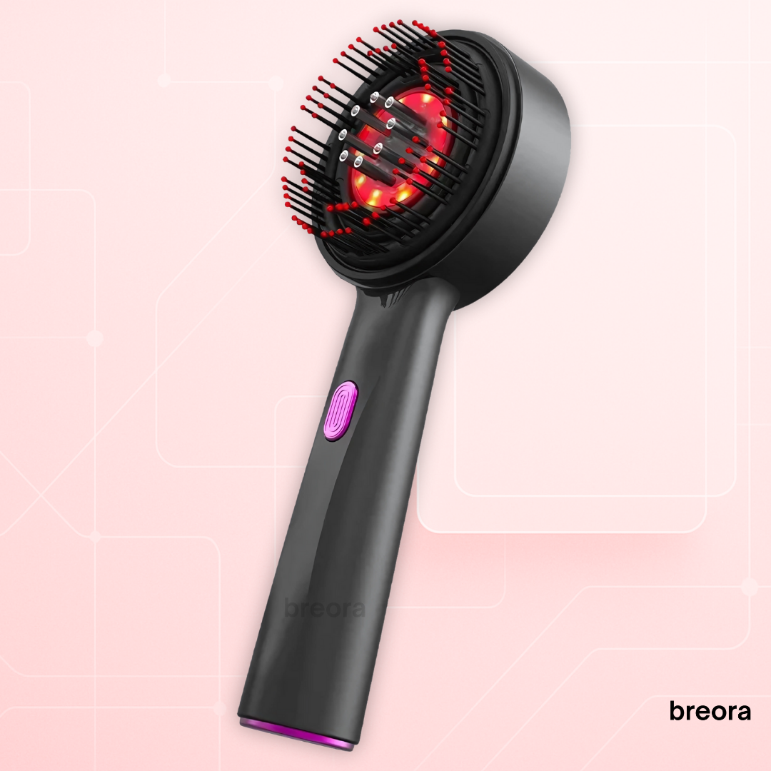 Breora red light therapy brush massager