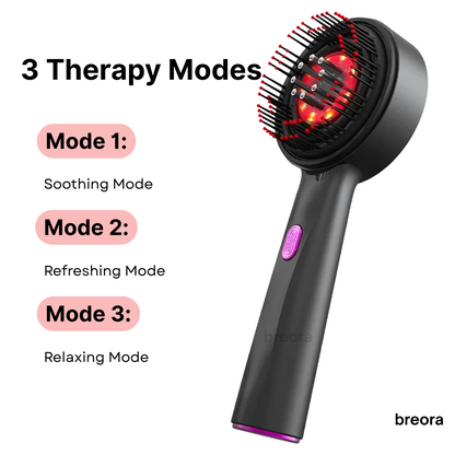 Breora red light therapy brush massager